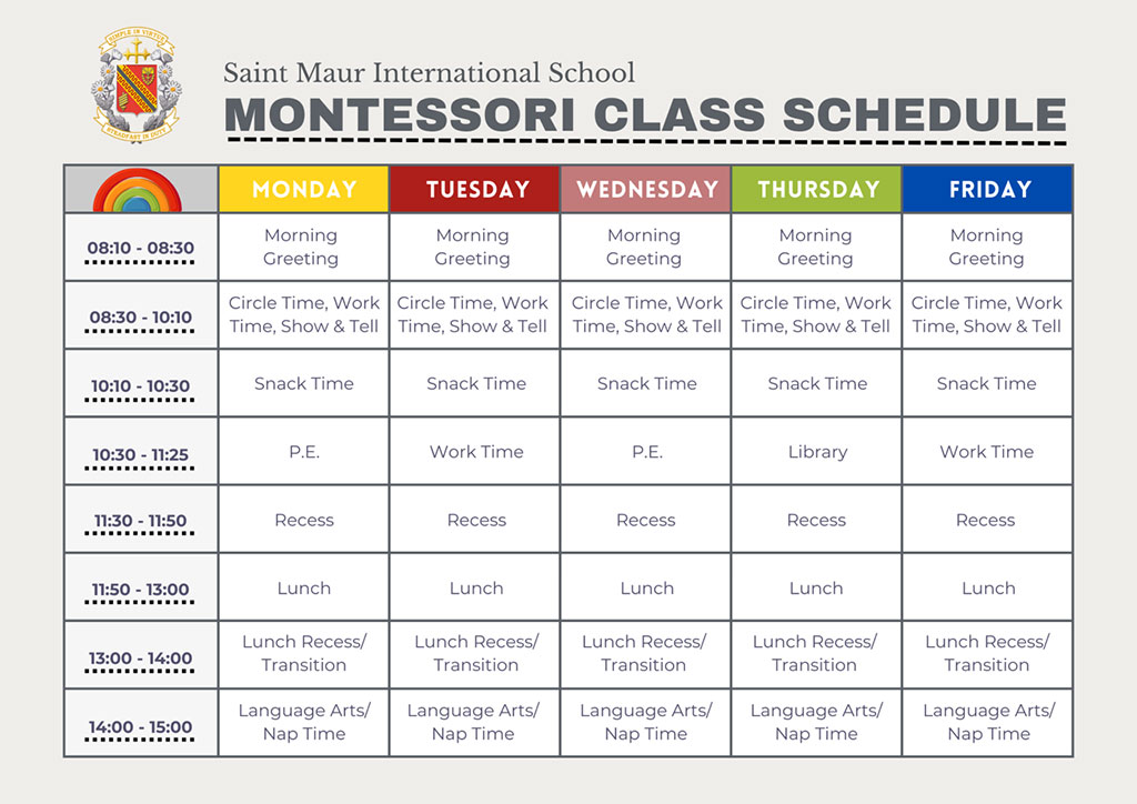 montessori-timetable