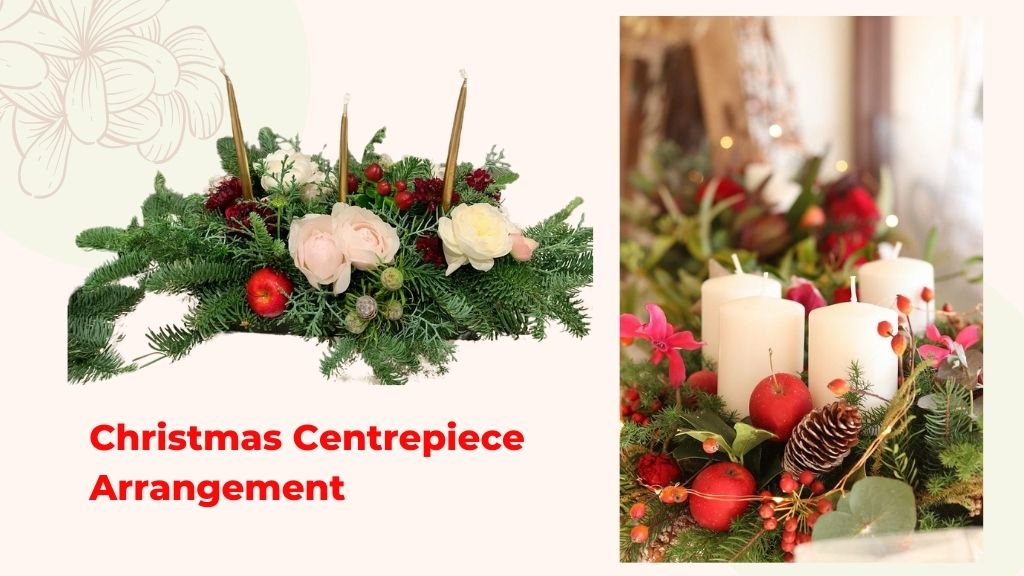 Christmas Centrepiece Floral Arrangement 